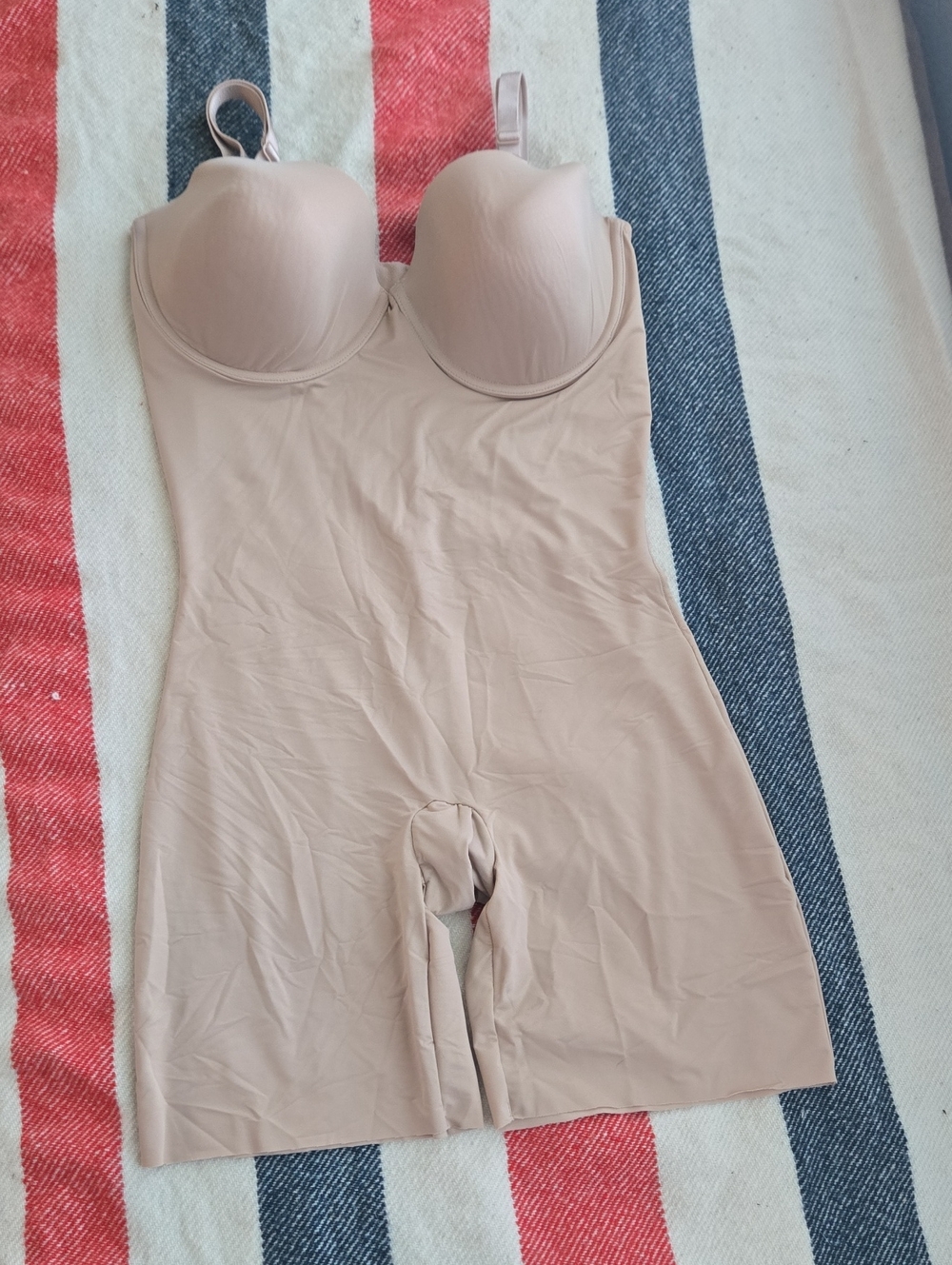 SPANX Nude Underwire Shaping Bodysuit